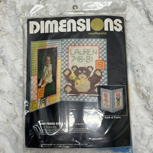 Vintage‎ Dimensions Needlepoint Kit Photo Frame